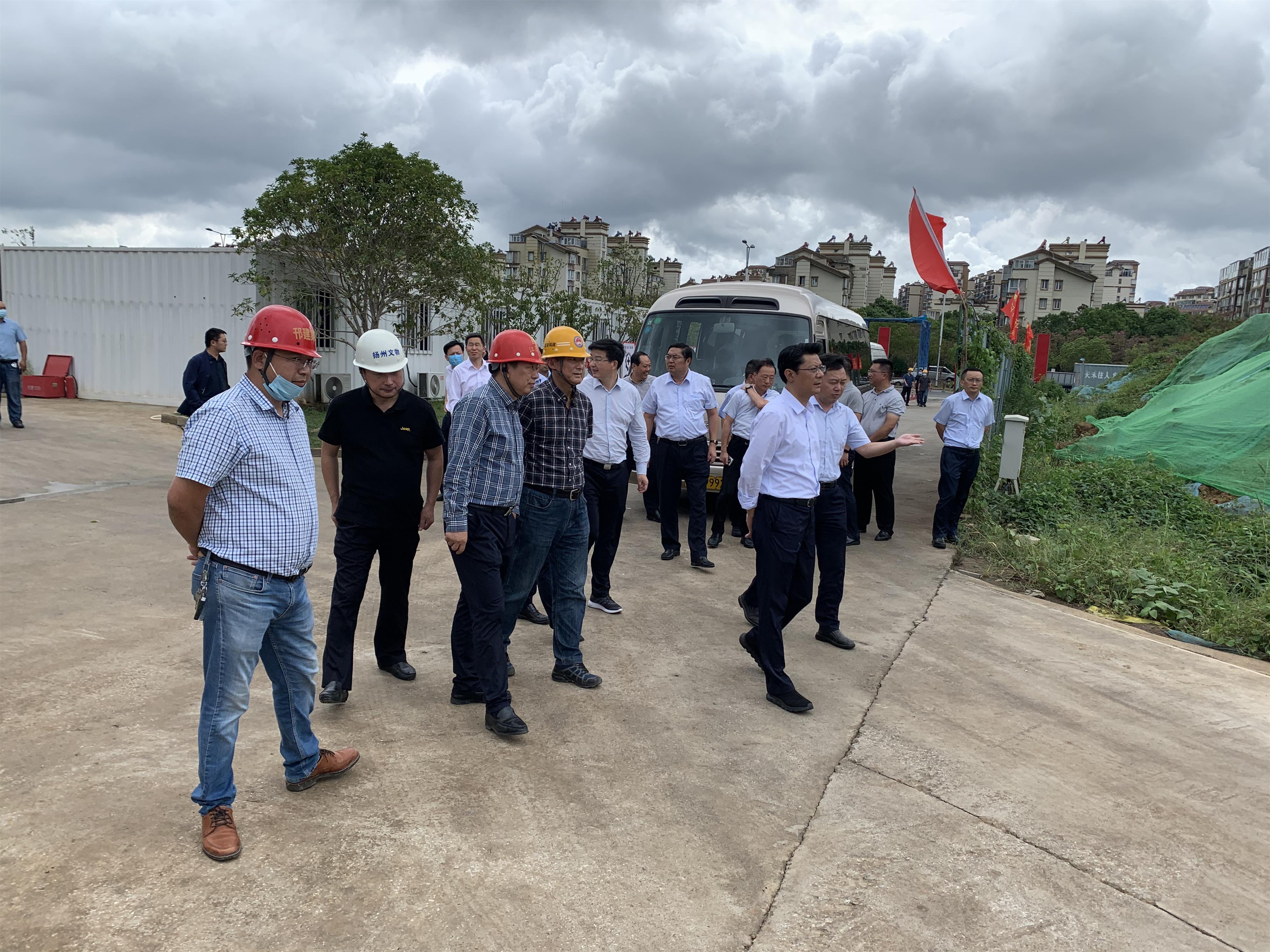 圖1-2、王進健市長檢查隋煬帝墓遺址公園項目防汛抗臺工作.jpg